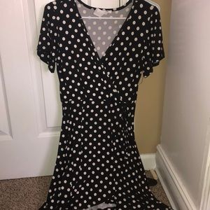 Polka Dot Wrap Dress
